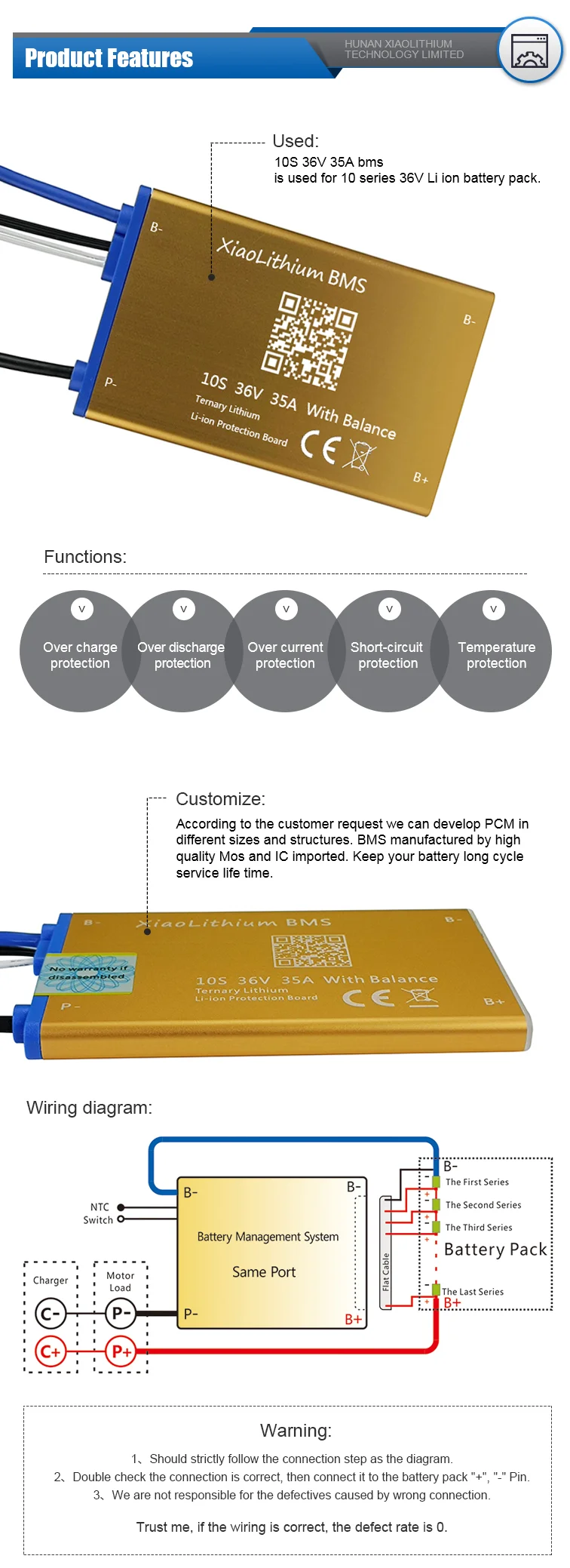 54.6V Charger (for 48V, 13S NCM/NCA battery)