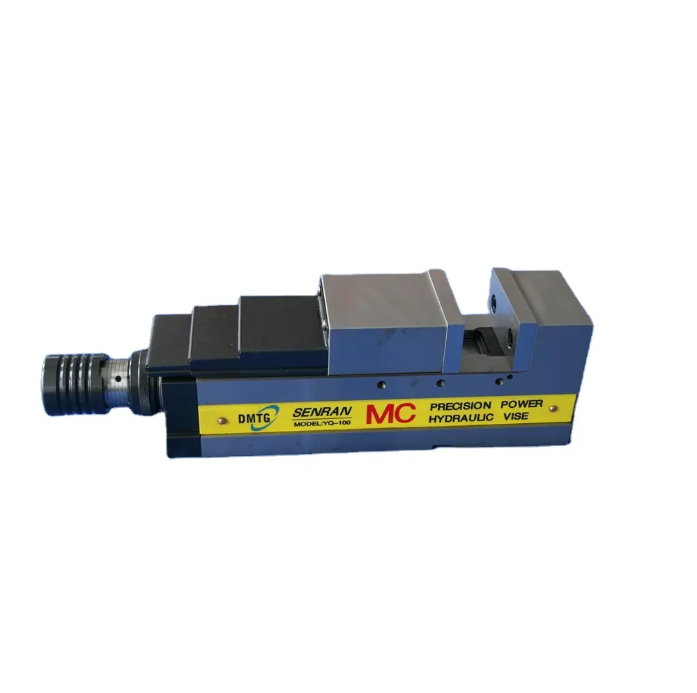 YQ-100 opening size 100mm vise, hot selling MC increased force self centering precision hydraulic vise