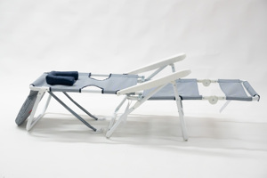 Silla de bronceado, cama de playa portátil <span class=keywords><strong>plegable</strong></span>, <span class=keywords><strong>tumbona</strong></span>, silla de playa con reposapiés - Product Image 5