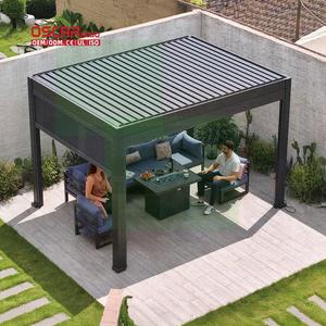 Toldo de Aluminio para Terraza, Techo de Celosía para Jardín, Patio Trasero, Pérgola Plegable y Removible - Product Image 1