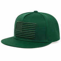 JAKIJAYI vente en gros personnalisé hommes Vintage vert sous les bords couleur USA drapeau sport Baseball casquettes pour femmes