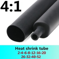 Tube thermorétractable à double paroi 4:1 en gros ODM 16 mm |   Gaine de câble isolante imperméable doublée de colle PE 50m/rouleau
