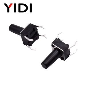 Yidi Micro 4.5x4.5 4pin ON-OFF dọc Dip Thiết bị chuyển mạch tạm thời nhựa/kim loại công nghiệp 4-9mm Chiều cao Bảng điều khiển xúc giác đẩy nút - Product Image 5