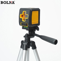 Niveau laser à faisceau vert 2 lignes, 3D, rotation automatique 360°, auto-nivelant, pour outils de décoration intérieure