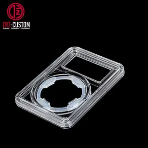 Clear Acrylic Coin Display Slab Coin Holder Storage Box 14mm to 40mm