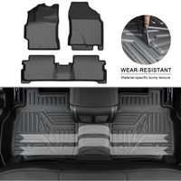 Muchkey-alfombrilla de pie completamente envolvente para Toyota Corolla, 2007, 2008, 2009, 2010, 2011, 2012, 2013, impermeable, TPE, accesorios para coche