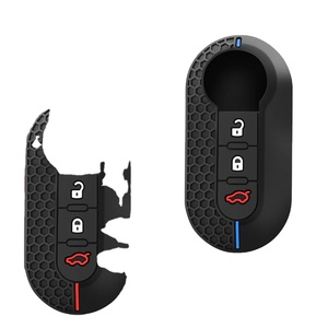 Custodia per chiave in Silicone per <span class=keywords><strong>Fiat</strong></span> Palio 500 Panda <span class=keywords><strong>Punto</strong></span> attraente Lancia Musa <span class=keywords><strong>Grande</strong></span> 500L Ducato portachiavi portachiavi per <span class=keywords><strong>auto</strong></span> - Product Image 1