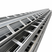 Plateau de câblage en alliage d'aluminium avec surface anodisée pour la gestion des lignes électriques dans la construction industrielle