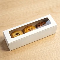 Boîte à pâtisserie en papier de qualité supérieure personnalisée avec fenêtre transparente pour biscuits, macarons, cupcakes, pâtisseries, emballages cadeaux, personnages