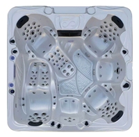 Luxuriöser 2,3m Whirlpool mit 150 Düsen, Balboa Whirlpool-Spa für 6 Personen, Outdoor-Spa mit Aristech Acryl