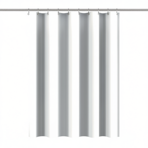 Cortina de ducha de tela de 2 caras 180 x 200 cm Mondo Bianco Nero - Product Image 2