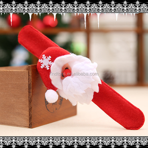LED parpadeante santa claus brillante pulsera <span class=keywords><strong>de</strong></span> <span class=keywords><strong>mano</strong></span> bofetada luz palmaditas círculo para Navidad - Product Image 5