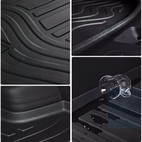 Accessoires Auto tous temps 3D doublure de compartiment cargo arrière tapis de coffre de voiture pour JEEP Wrangler Rubicon 4 portes édition 2018-2024