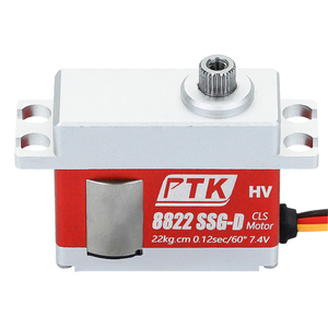 PTK 8822 SSG-D 22kg <span class=keywords><strong>Servo</strong></span> <span class=keywords><strong>Motor</strong></span> Digital de Alta Velocidade com Dentes de Aço Metálico 25g para FPV de Asa Fixa de Tamanho Médio Unissex 14 Anos ou Mais - Product Image 1