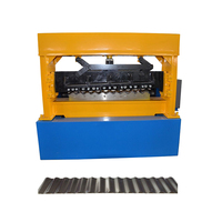 Type de nervure produit ondulé fabrication de tôle de tuile de rouleau de couleur froide formant la machine de toit de presse de prix