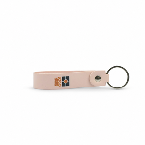 Llavero de Cuero PU de Alta Calidad, Duradero y Colorido, Anillo para Llaves Promocional, Regalo Corporativo, Fabricante OEM, Rosa Claro o Personalizado - Product Image 1