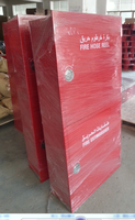 Armoire pour enrouleur de tuyau d'incendie, double compartiment, compartiment unique, compatible avec les extincteurs, en acier inoxydable, 20m, 30m, 36m