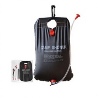 Douche solaire portable pliable 20L pour camping, sac de douche sans matériau pour le bain