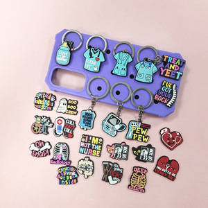 Martial Arts Cartoon Zinc Alloy PVC Soft Rubber Non-Toxic Customized Colour Pendant <strong>Keychain</strong> Bulk <strong>Pack</strong> - Product Image 2