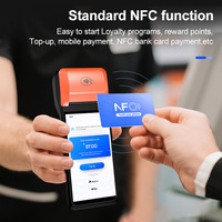 POS portátil NB60P todo en uno Android 14 OS NFC POS móvil con impresora de recibos de 58mm Máquina de sistemas POS de pantalla táctil de 6 pulgadas