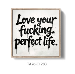 Quadro su Tela con Citazione Motivazionale, Stampe con <span class=keywords><strong>Tipografia</strong></span> Audace e Ispirazionale per Arredamento Casa, Ufficio e Camera da Letto - Product Image 2