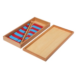 Bằng Gỗ Học Tập Tài Nguyên Chất Liệu Của Montessori Math Giáo Dục Đồ Chơi Đồ Chơi Nhỏ Số Thanh - Product Image 4