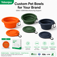 Bol pliable en silicone portable de 600 ml pour chiens et chats, avec bord large et base stable, pour nourriture et eau, idéal pour les voyages en plein air et le camping