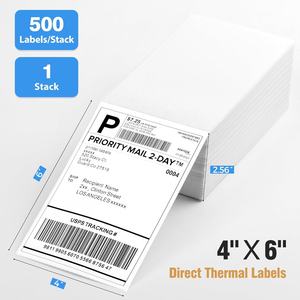 <span class=keywords><strong>Imprimante</strong></span> d'étiquettes d'expédition 4x6 de haute qualité avec étiquettes thermiques directes perforées, pour l'entreposage et <span class=keywords><strong>la</strong></span> logistique - Product Image 2