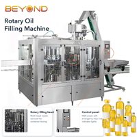 Machine de remplissage automatique rotative à grande vitesse pour huile comestible, pour ligne de production d'huile de cuisson