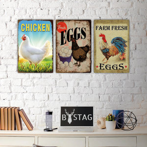 Letreros Metálicos Vintage Rústicos <span class=keywords><strong>de</strong></span> 20*30CM para Decoración <span class=keywords><strong>de</strong></span> Pared <span class=keywords><strong>de</strong></span> Casa <span class=keywords><strong>de</strong></span> Campo, Letrero <span class=keywords><strong>de</strong></span> Metal con Diseño <span class=keywords><strong>de</strong></span> <span class=keywords><strong>Huevo</strong></span> Fresco, Póster Metálico <span class=keywords><strong>de</strong></span> Animales - Product Image 2