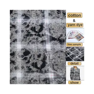 100% bông sợi nhuộm vải bán tốt trong thị trường Châu Âu Plaid bông vải kẻ sọc Vải flannel vải