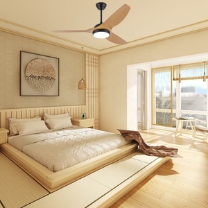 Ventilateur de Plafond Design Moderne 52 Pouces pour Chambre à Coucher Salon Gros Cul <span class=keywords><strong>Haiku</strong></span> Style Cb Ce Approuvé Basse Énergie Dc Inverter Led avec Lumière - Product Image 2