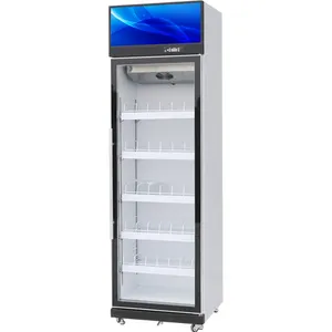 refrigeration equipment High quality and cheap one Glass Door Drink Display Cooler Beverage Chiller fridge refrigerator