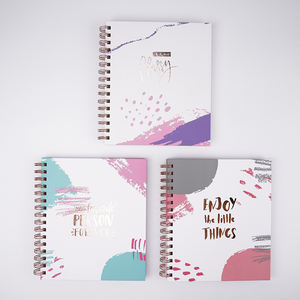 Agenda avec couverture en papier texturé A5, tendance, meilleurs cadeaux pour les filles et les femmes, planificateurs personnalisés, vente en gros de carnets de notes - Product Image 4