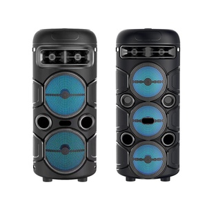 Haut-parleur <span class=keywords><strong>sans</strong></span> <span class=keywords><strong>fil</strong></span> double 3 pouces pour extérieur et maison, portable, avec subwoofer haute puissance, microphone, karaoké et lecteur de carte pour la danse carrée - Product Image 4