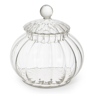 Handmade Cheap Gift Christmas <strong>Kids</strong> Transparent Small Glass Container Sugar Bowl Food Glass <strong>Jar</strong> Candy Box With Lid - Product Image 1