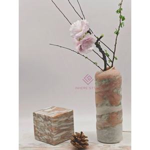 Fashion Design Norwegian Rose <strong>Marble</strong> <strong>Slab</strong> for Fireplace <strong>Hearth</strong> Mantels and Surrounds Wall Art Installations - Product Image 5