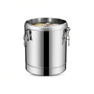 Dispensador de bebidas de acero inoxidable de 30L, contenedor térmico de grado comercial para bebidas calientes o frías, té, café, jugo, agua - Product Image 1