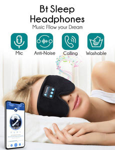 Sleep Headphones Mask with Headphones 3D Sleep Eye Mask for Men & Women for Side Sleepers Travel Insomnia Relaxation Meditation - Product Image 4