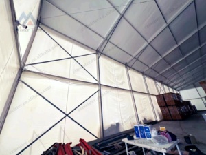 Carpa de Almacenamiento Grande de PVC Impermeable e Ignífuga de 20x50m para Todas las Estaciones, para Exposiciones, Almacenes, Fábricas y Uso en Exteriores - Product Image 4