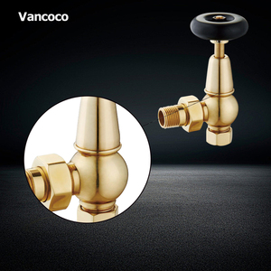 Vancoco IV-243 latón antiguo tradicional esquina las válvulas termostáticas del radiador-<span class=keywords><strong>TRV</strong></span> y detentores de conjunto - Product Image 5