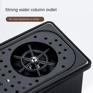 Lavador de Tazas Automático de Alta Presión para Mesa de Coche, de Acero Inoxidable, Sin Perforaciones, para Puestos de Té con Leche al Aire Libre, Artefacto para Lavar Tazas - Product Image 1