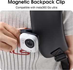 Adaptateur de montage magnétique réglable STARTRC Go Ultra pour sac à dos Insta360, clip pivotant à dégagement rapide pour accessoires Insta360 Go Ultra - Product Image 2