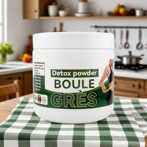 GMP認定メーカーBoule Gresグリーンティー消化ウェルネスパウダーブレンド大人向けレギュラリティロータスリーフ - Product Image 1