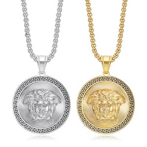 <span class=keywords><strong>Collana</strong></span> con Ciondolo Geometrico Buddista in Acciaio Inossidabile Nero Dorato Placcato Oro per Anniversario dei Bambini - Product Image 1