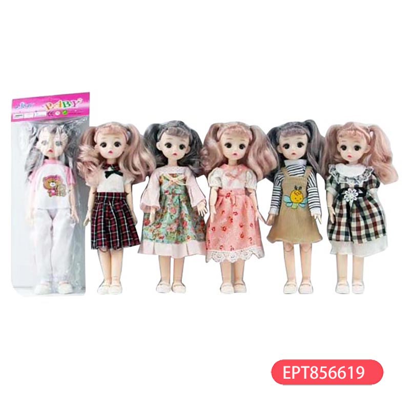EPT856619-12-inch 3D eyes 13 joints  doll (mixed )(240pcs/ctn)