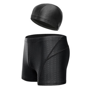 Maillot de bain pour hommes avec capuche, imperméable, grande taille, noir, pour la natation et les sports nautiques - Product Image 4
