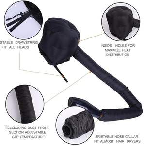 All'ingrosso Custom Barbiere Asciugacapelli Capelli per le Donne Sliver Rosa Nero Viola Regolabile Cappuccio Asciugacapelli Cappuccio - Product Image 2