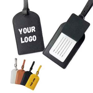 Étiquettes de bagages personnalisées en similicuir souple, les plus populaires, avec boucle - Product Image 3