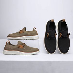 Zapatillas Casuales para Hombre, Cómodas, con Parte Superior de Malla, Suela de Goma, Transpirables, Sin Cordones, para Conducir, Caminar, Planas, Tipo Mocasín, para Correr - Product Image 2